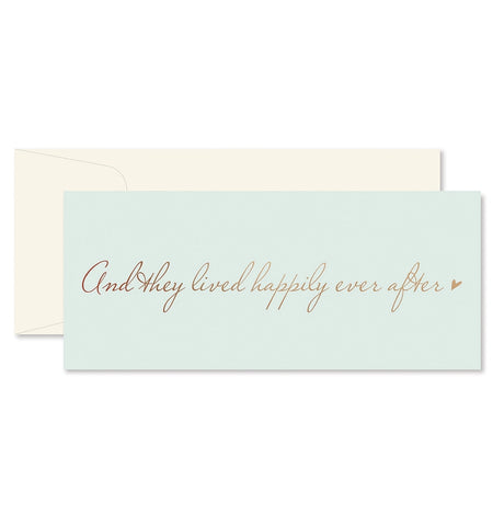 And They Lived Happily - Wedding Card