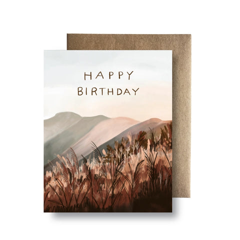 HBD Pink Hills - Birthday Card