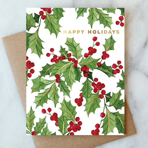 Vines of Holly - Holiday Card