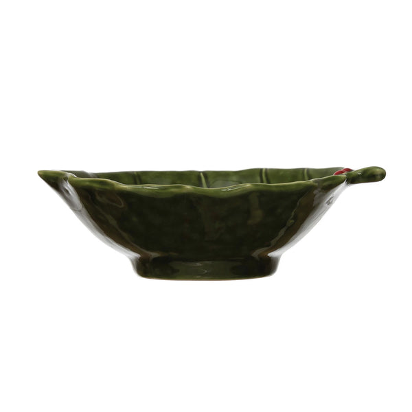 Holly Leaf - Stoneware Bowl