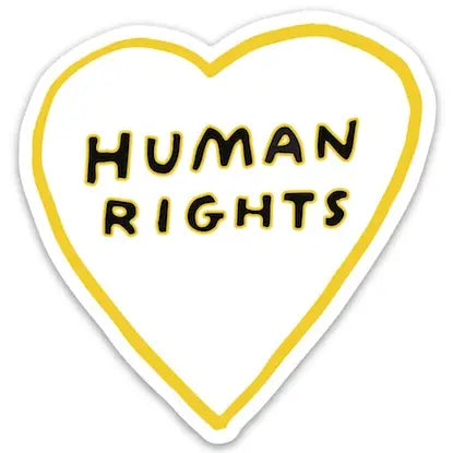 Human Rights Heart - Sticker