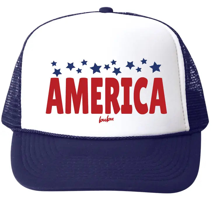 July 4 America Stars - Medium Trucker Hat