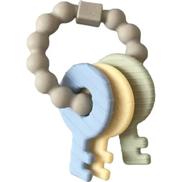 Key Rattle Teether - Baby Blue