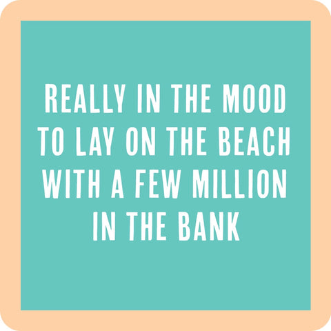 Lay on the Beach Coaster