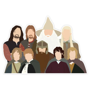 Lord Of The Rings Cast - Sticker