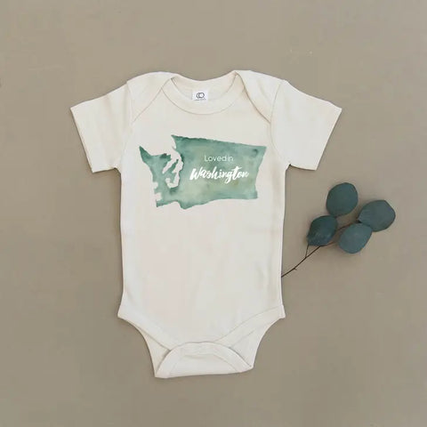 Loved in Washington - Short Sleeve Onesie