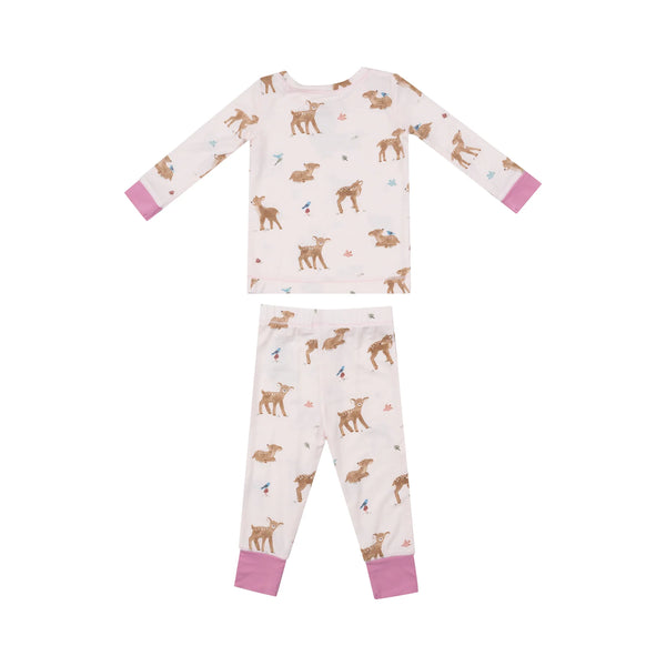 Long Sleeve Loungewear Set - Soft Deer
