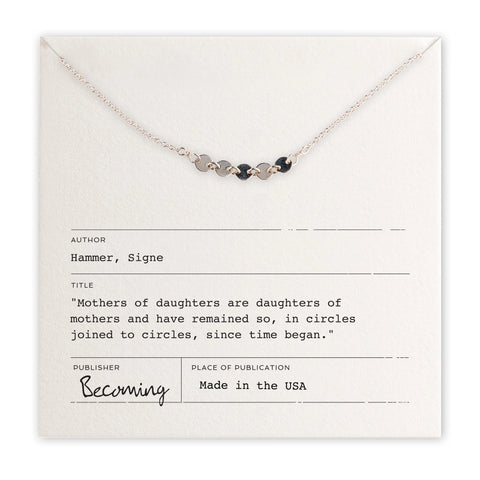 Mothers + Daughters Necklace - Silver