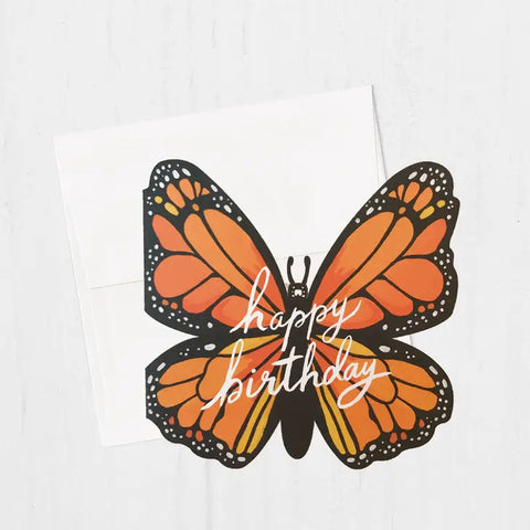 Monarch Die-Cut - Birthday Card