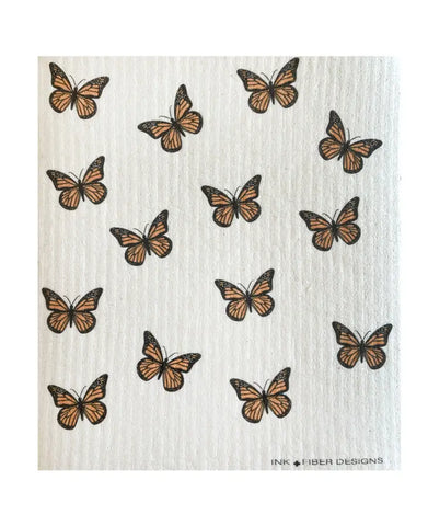 Monarch Butterfly - Swedish Dishcloth
