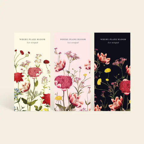 Mother Of Pearl + Wild Botanicals - Set Of 3 Notepads
