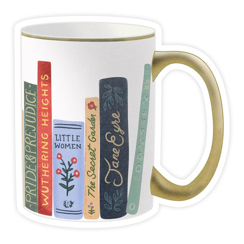 Famous Novels Mug - Sticker