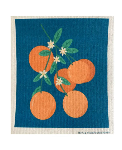 Orange Blossoms - Swedish Dishcloth
