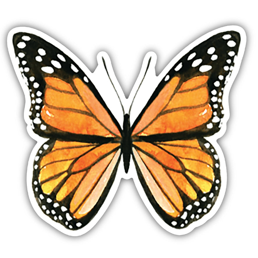 Orange Butterfly - Sticker