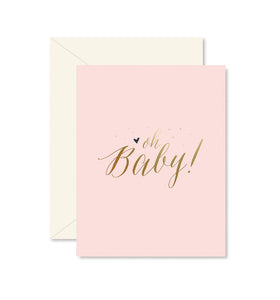 Pink Oh Baby! - Baby Card