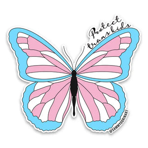 Protect Trans Kids Butterfly - Sticker