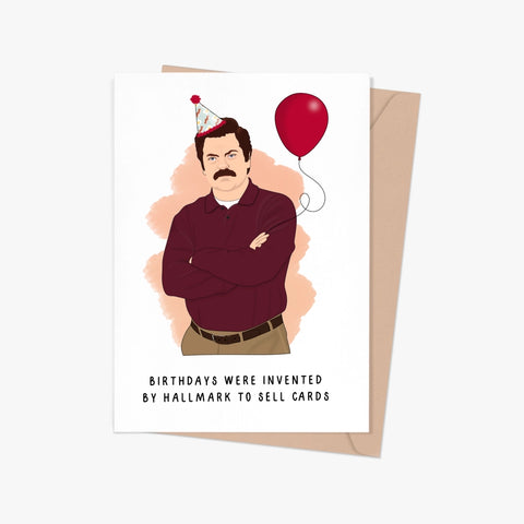 Ron Swanson - Birthday Card