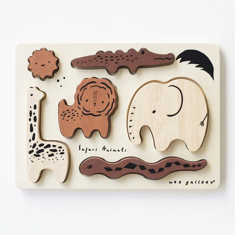 Safari Animals - Wooden Tray Puzzle