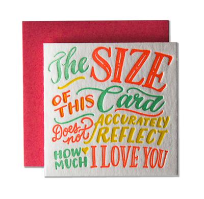 Size of This Card - Tiny Card
