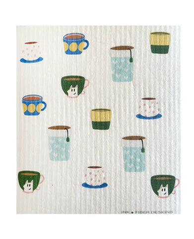 Tea And Coffee - Swedish Dishcloth