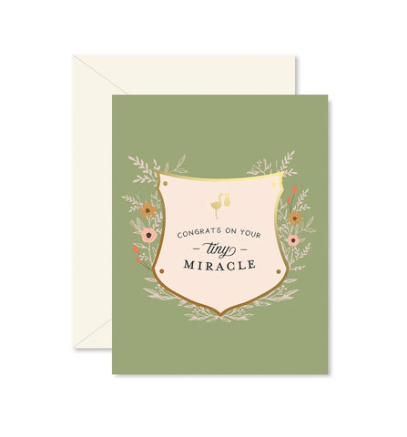 Tiny Miracle - Baby Card