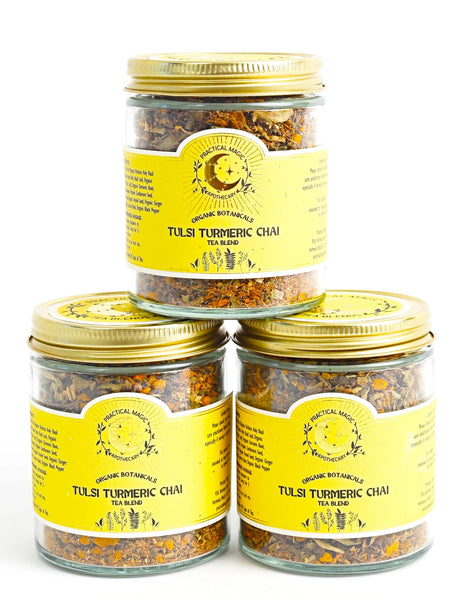 Tulsi Turmeric Chai - 8oz Tea Jar