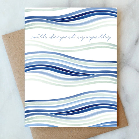 Waves - Sympathy Card