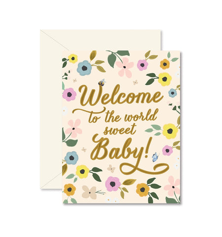Welcome Sweet Baby - Baby Card