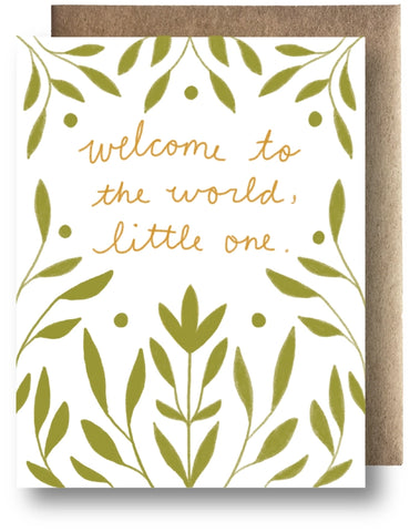 Welcome Little One - Baby Card