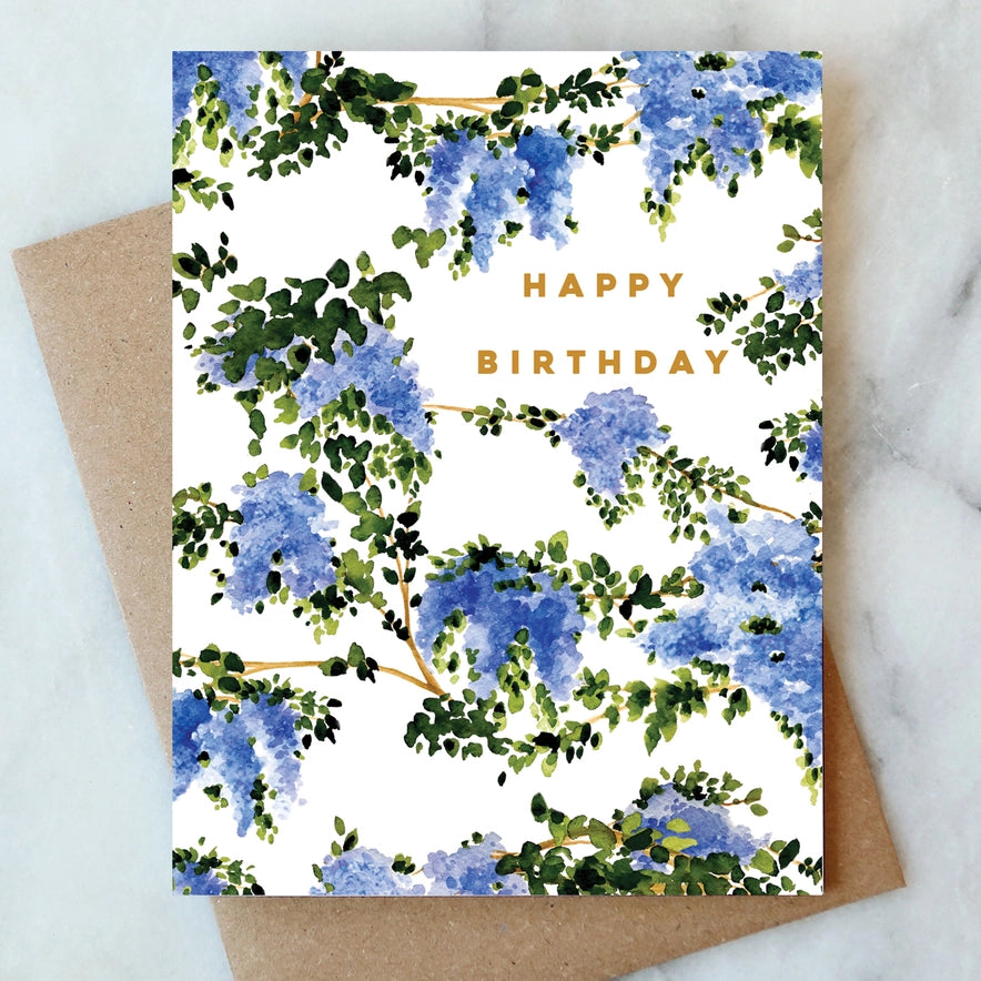 Wisteria - Birthday Card