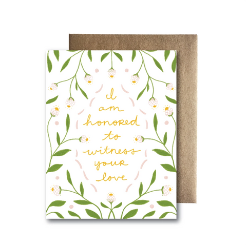 Witness Love - Wedding Card