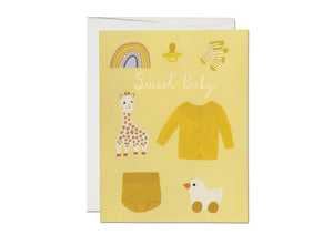 Yellow Baby - Baby Card