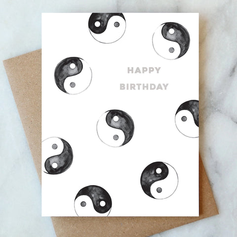 Yin Yang - Birthday Card