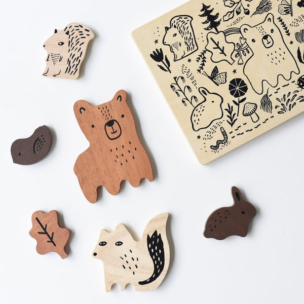 Woodland Animals - Wooden Tray Puzzle