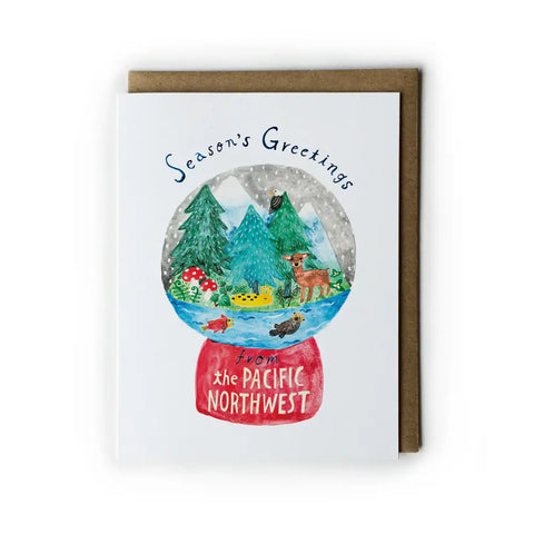 PNW Snow Globe - Holiday Card