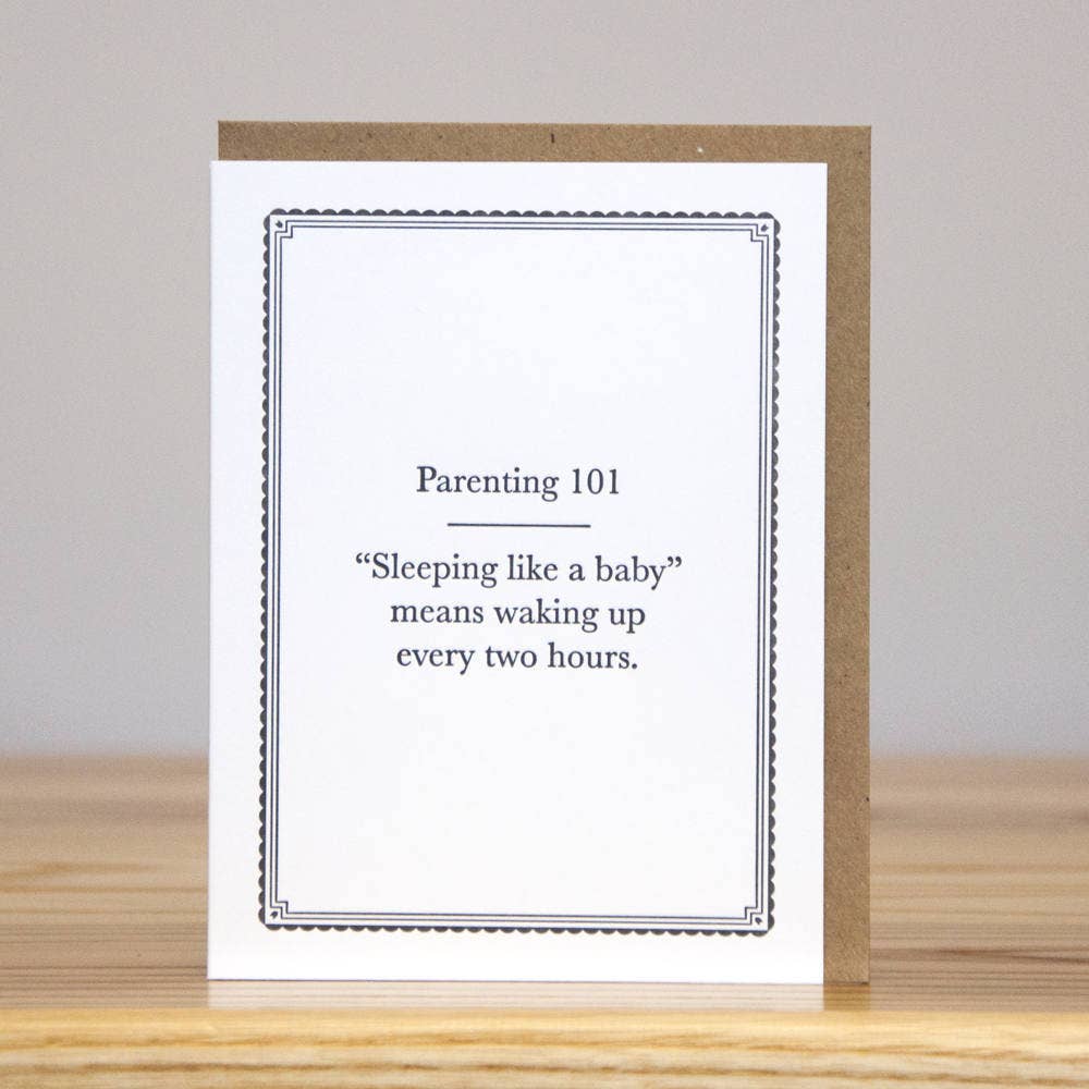 Parenting 101 - Baby Card