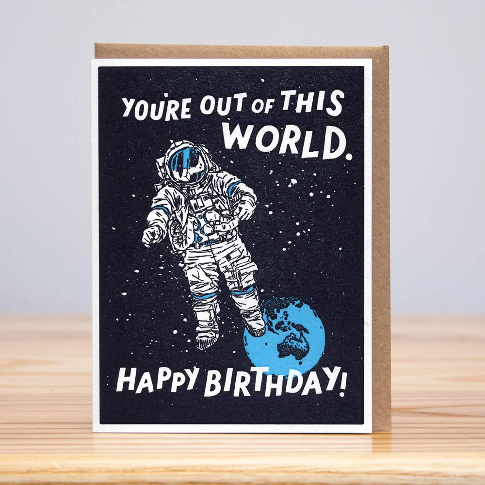 Out of This World - Birthday Card