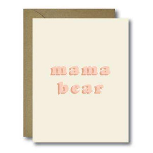 Retro Mama Bear - Baby Card