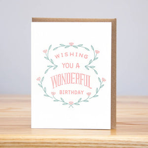Wonderful - Birthday Card