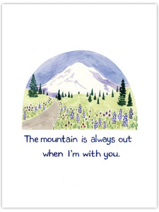 Mountain is Out - Love Card