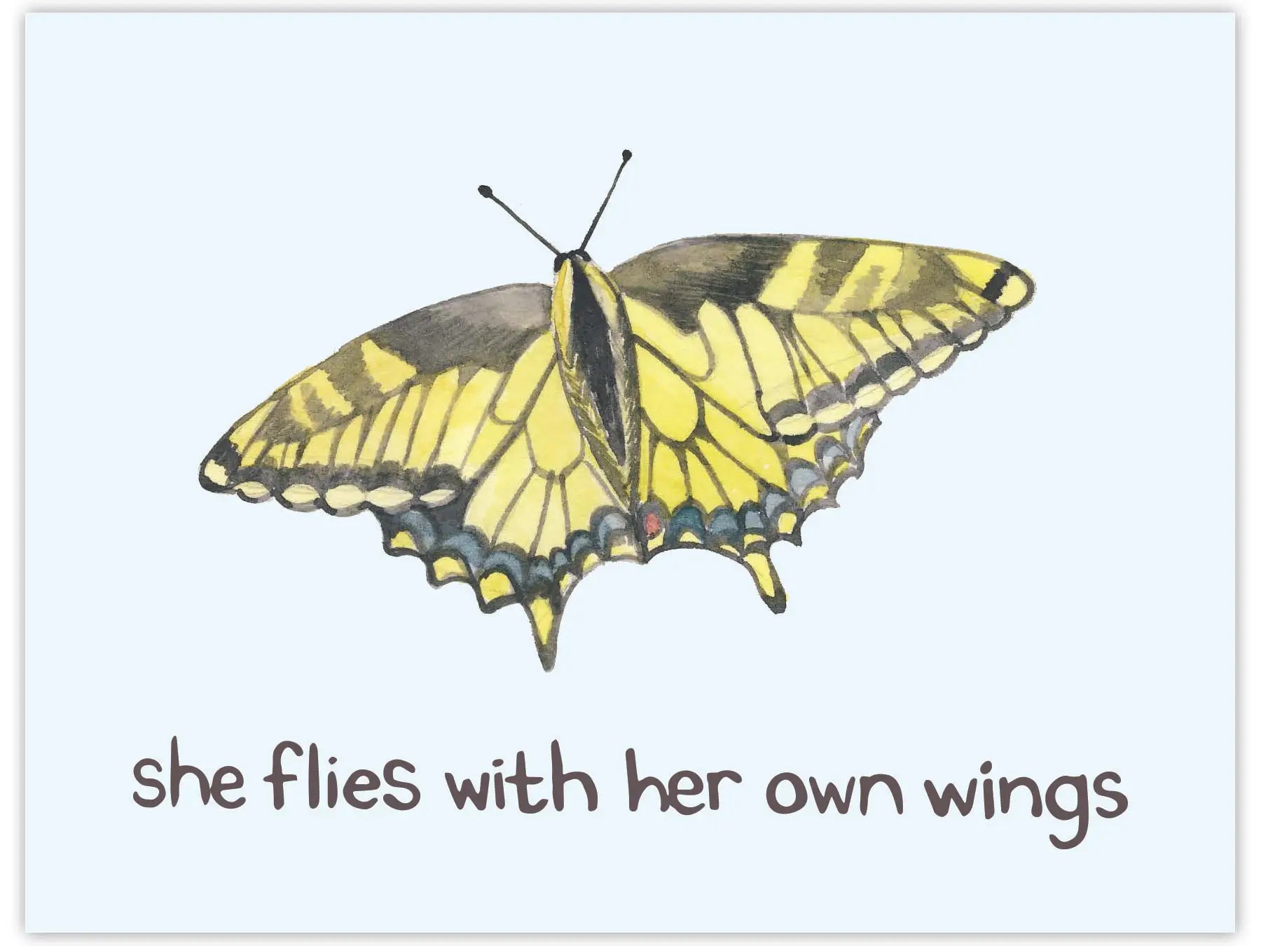 Butterfly Encouragement - Love Card