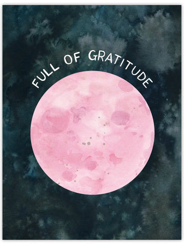 Full Moon - Thank You Card
