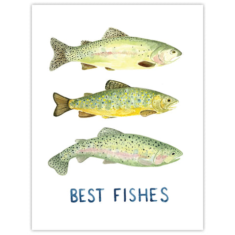 Best Fishes - Birthday Card