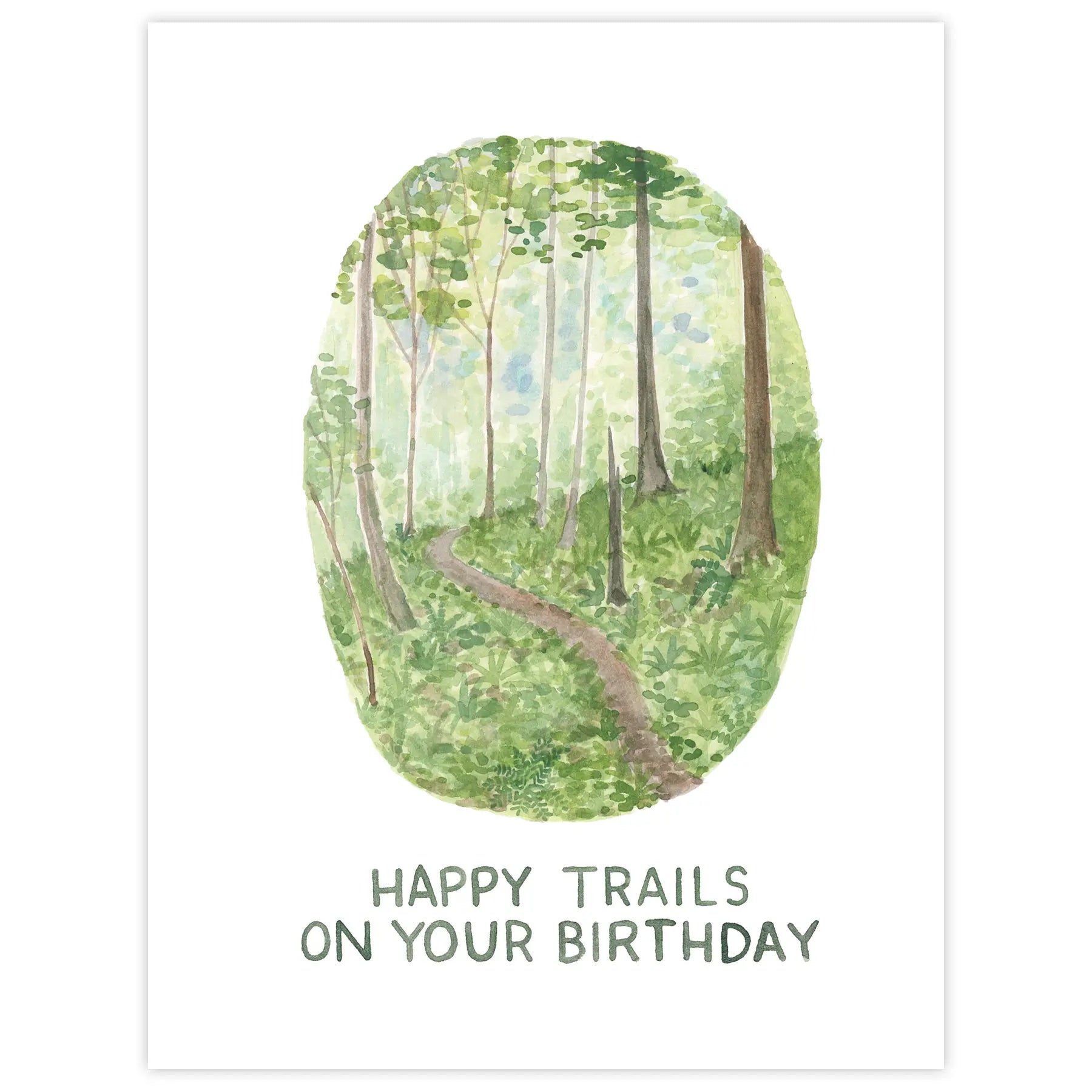 Happy Trails - Birthday Card