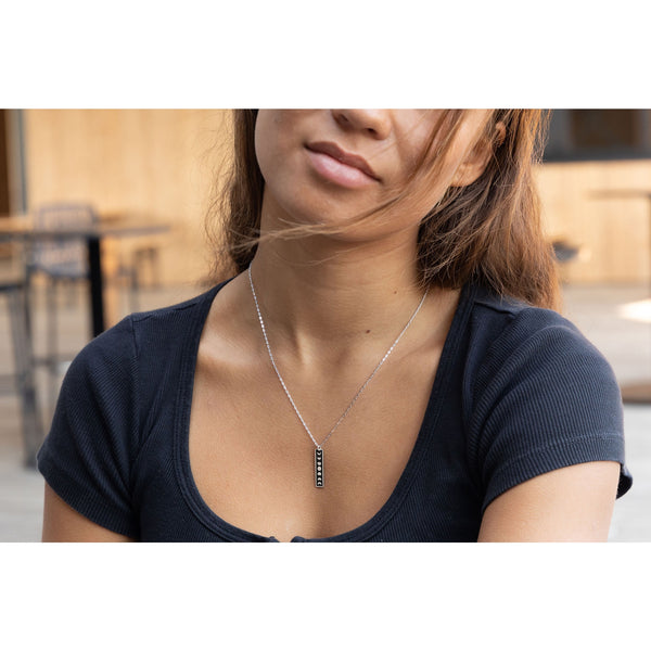 Moon Phases Skinny Bar Neckace