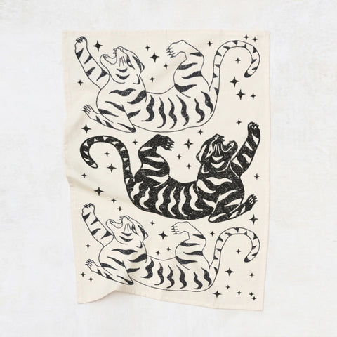 Tiger Kitchen Towel - Natural