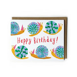 Party Snail - Birthday Card
