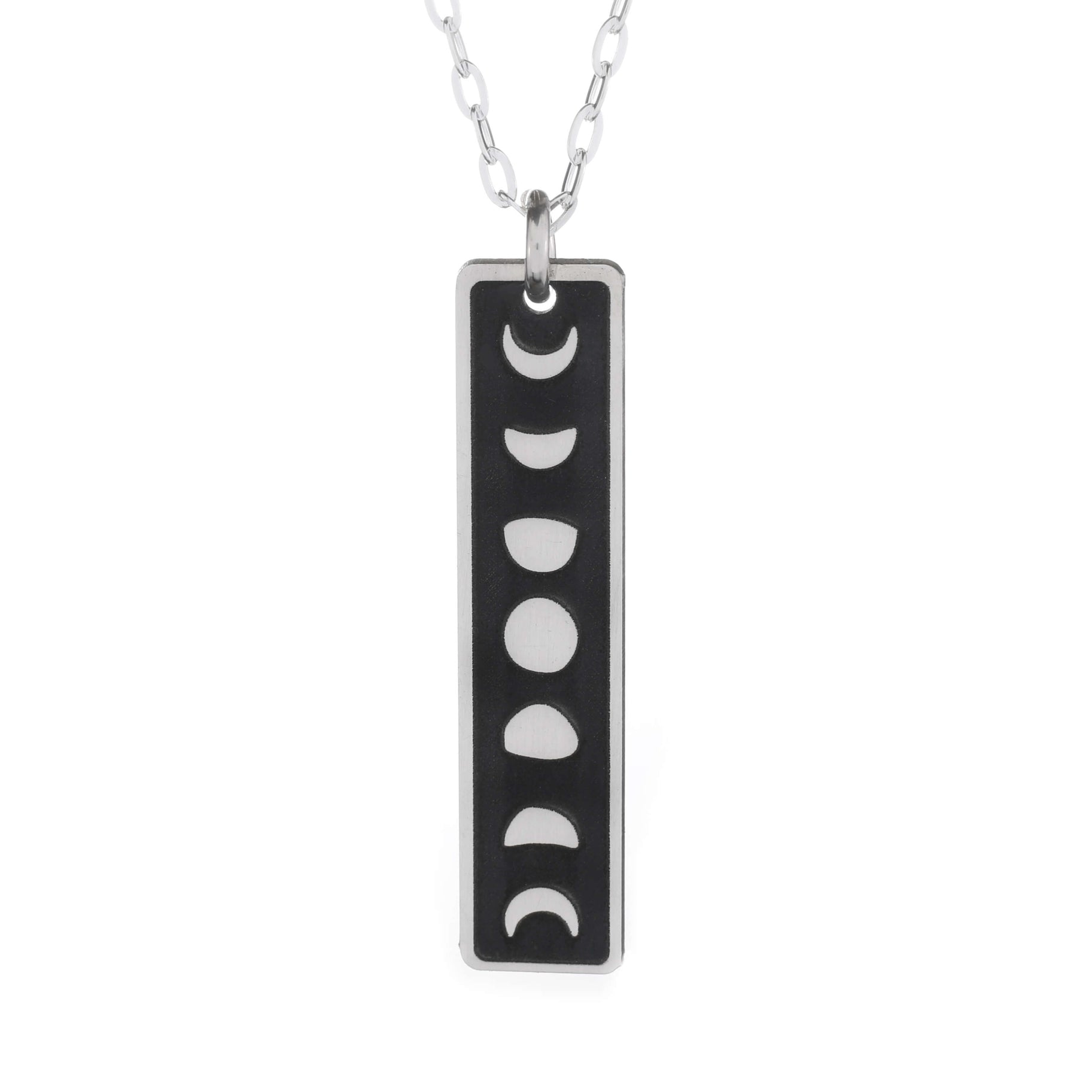 Moon Phases Skinny Bar Neckace