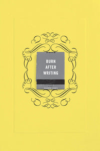 Burn After Writing - Yellow