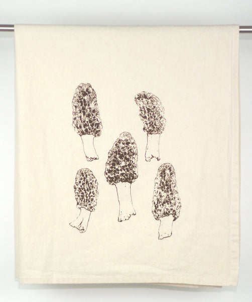 Morel Mushrooms Flour Sack Towel